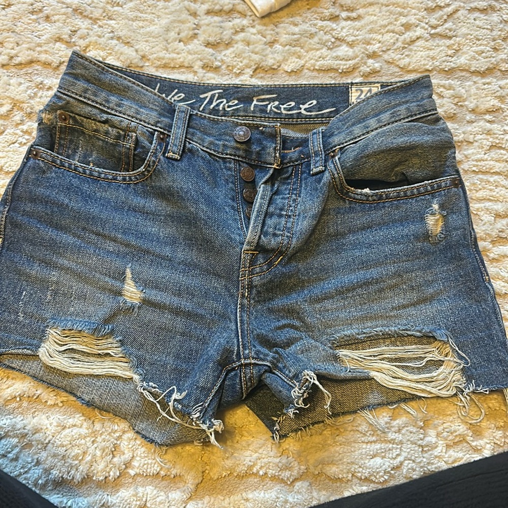 Free people denim shorts - size 24